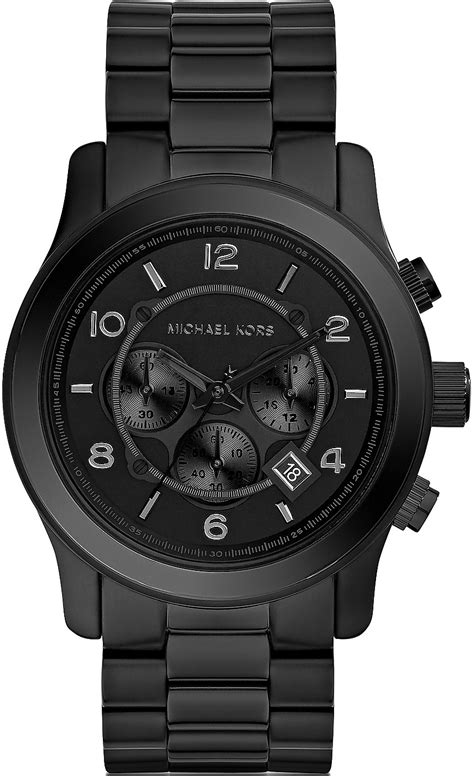 michael kors oversized runway watch uk|Michael Kors matte black watch.